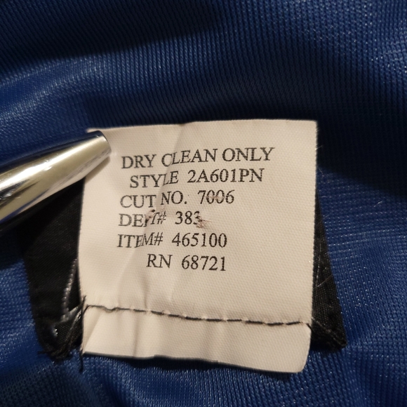 VTG Benjamin A. Blue Sapphire A-line Ankle Length Short Sleeve Dress Siz… - Picture 7 of 9